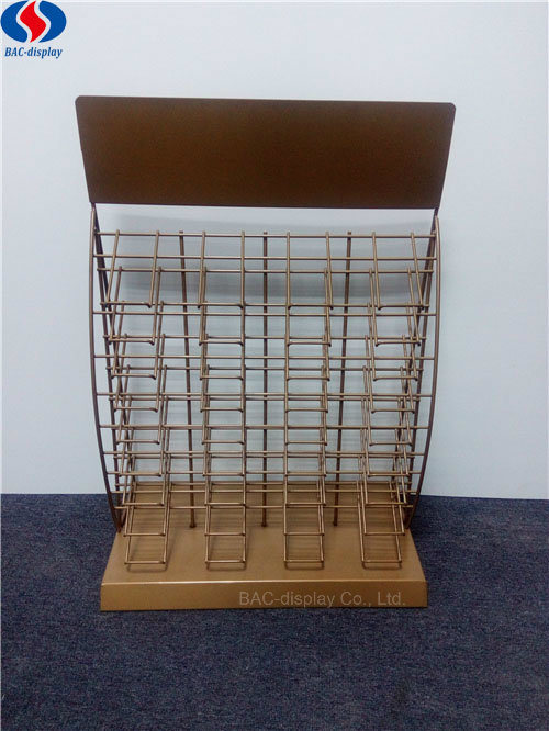 Golden Color Metal Display Rack for Ceramic Tile