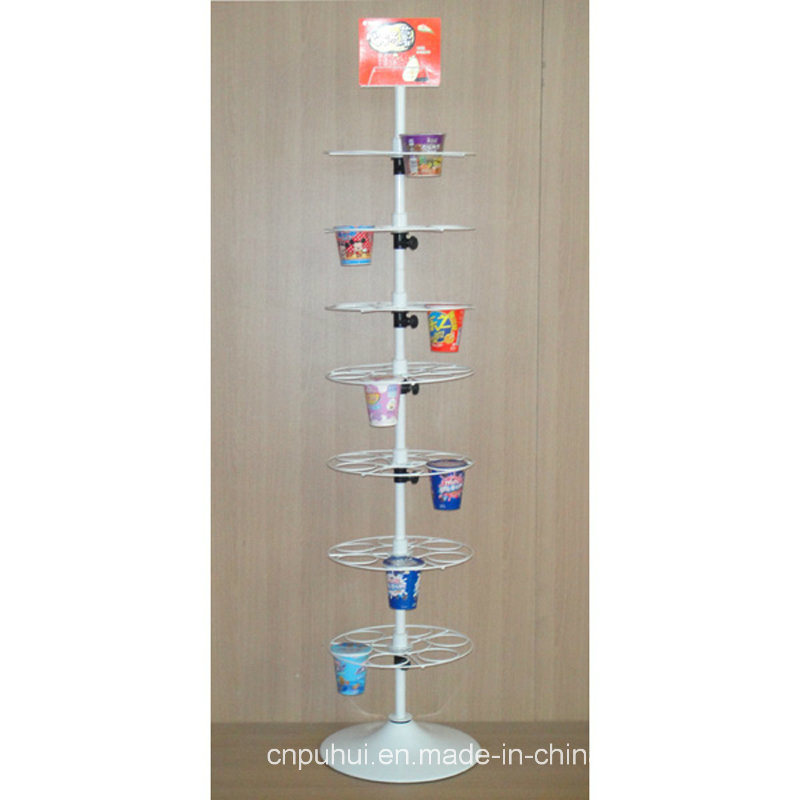 Metal Wire Floor Standing Snacks Display Fixture (PHY1030F)