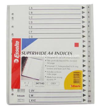 Grey Index Tab Divider (B3104)