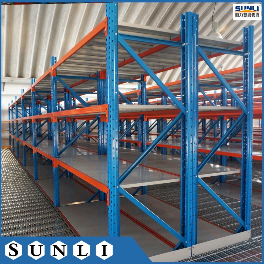 P60*45mm 2400kg 4levels 2000mm Beam Heavy Duty Longspan Shelves Rack