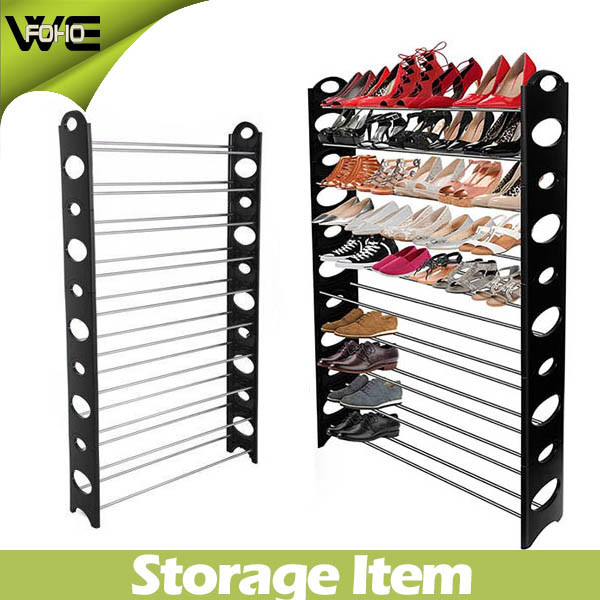 Cheap Easy Assemble Waterproof Plastic Storage Shoe Rack