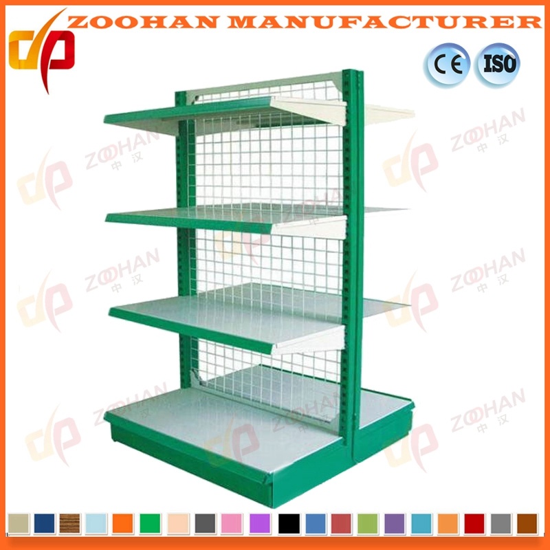 Doubl Side Back Wire Shelf Pharmacy Shop Display Shelving (Zhs338)