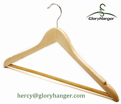 Natural Wood Garment Usage Top Wooden Hanger