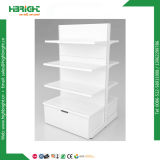 Supermarket Double Sided Storage Gondola Shelving with Drawer