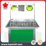 Steel Supermarket Shelf for Vegetable and Fruit Display