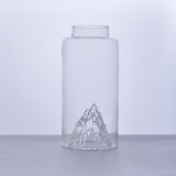 Mountain Bottom750ml Empty Glass Bottle with Cork Lid