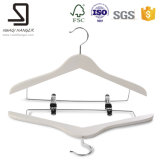 Fashionable Wooden Hanger, Clothes Hanger with Clips