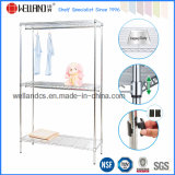 Adjustable Chrome Home Metal Garment Shelf Rack /Wardrobe