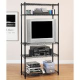 Black Wire Metal Rack for Home Living Room Use Storage