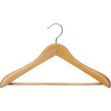 4.5cm Thickness Natural Wood Coat Hanger with Round Head