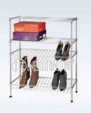 Adjustable 4 Shelves DIY Modern Special Design Steel Shoe Rack