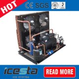Air Cooled Single Screw Type Compressor Refrigerating Condensing Unit Rack High Temperature