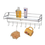 China Hardware Bathroom Accessories Factory Supplies Shower Caddy Rack Manufacturer Metal Steel