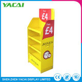 Folded Security Cardboard Display Stand Retail Exhibition Rack