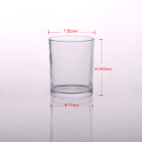 Straight Round Clear Glass Candle Holders