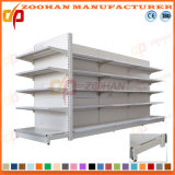 Manufactured Customized Steel Backplain Supermarket Gondola Shelves (Zhs468)