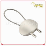 Blank Oval Shape Cable Metal Key Holder