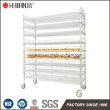 9 Layers Bakery Bread Cooking Storage Wire Shelving Rack in Chrome Plated, NSF Approval