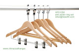 Anti-Stolen Hanger with Bar, Multifunctional Wooden Clothes Hangers, Bottom Hanger for Pants