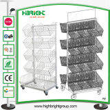 Display Wire Basket Metal Display Stand