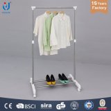 Stainless Steel Single Rod Clothes Hanger with Mesh Household