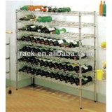 NSF Adjustable Chrome Metal Corner Wine Rack Holders