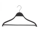 Top Grade Black Plastic Hangers Factory for Clothes with Bar