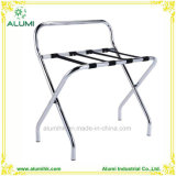 Hotel Metal Luggage Rack with Silver Chrome