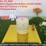 4mm Yellow Glass Candle Holder