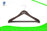 Extra Large Wooden Suit Hanger with Pants Bar, OEM Orders Accepted (YLWD308W-CHR1)