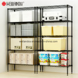 Household 900 X 450 X 1800 Black 6 Tier Adjustable Wire Metal Shelving Sundries Storage Rack, NSF Approval
