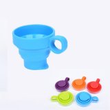 Food Grade Portable Multi-Color Silicone Folding Cup