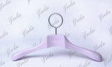 Luxury High Quality Fashion Clothes Pink Wooden Hanger Ylwd84255W-Pnk1 for Branded Store, Fashion Model, Show Room