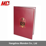 Custom Book Style Cheap PU Leather Degree Certificate Folder for Resale