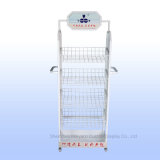 Two-Sided Push and Movable Multilayer Commodity Display Rack Supermarket Shelf