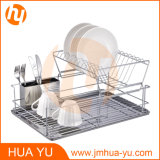 2-Tier Dish Rack with Cutlery Holder & Drainer Board