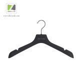 Customize Black Rubber Paint Coated Plastic Jacket / Coat Hanger