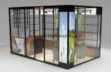 Easy Develop Shopping Mall Display Kiosk for Garments, Cosmetics, Shoes, Bags Exhibition