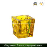 Cube Votive Glass Candle Lamp for Tealight Home Decor