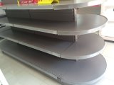 High Quality Supermarket Display Shelf with 2 Half Round Heads