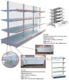 Double Sided Mesh Wire Back Shelf Supermarket Display Shelf