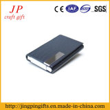 The Custom Style Folding Clamshell Metal Leather Card Holder