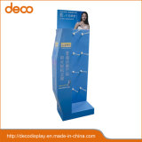 Supermarket Point of Purchase Cardboard Paper Display Rack with Hook