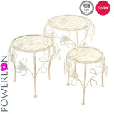 3/S Small Round Metal Planter Stand