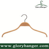 Wholesale Cheap Plywood Coat Hanger with Matel Hook