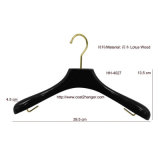 Glossy Black Wooden Clothes Hanger