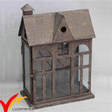Vintage Style French Distressed Metal Lantern Candle Holders