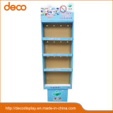 Easy Installation 3 Tiers Paper Display Shelf for Protective Facial Mask