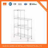 Powder Coating 4 Tiers Adjustable Perforated Metal Storage Rack