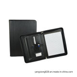 Office Product Black PU Leather Conference Folder with Calculator
